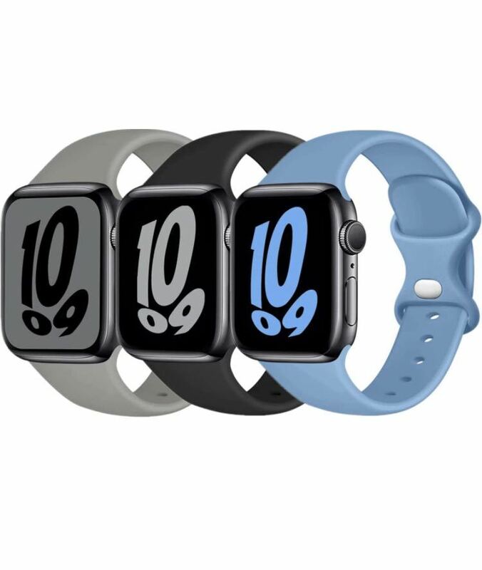 apple watch バンド アップルウォッチ バンド iwatch series Ultra/8/7/6/5/4/3/2/1/SE スポーツバンド3本セット42/44/45/49mm