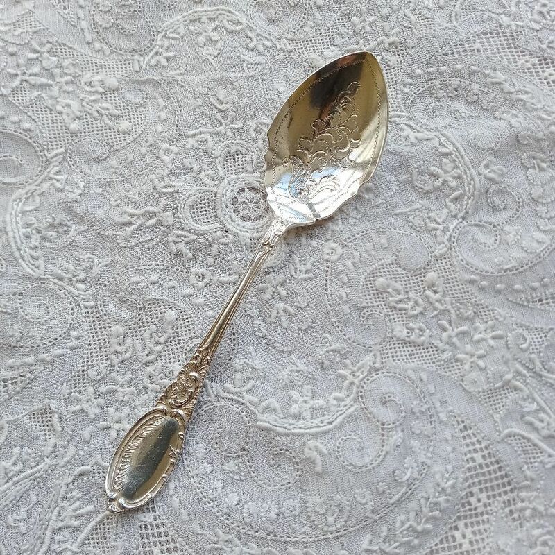 英国アンティーク 純銀製 ジャムスーン 1908年 (シェフィールド)　#88