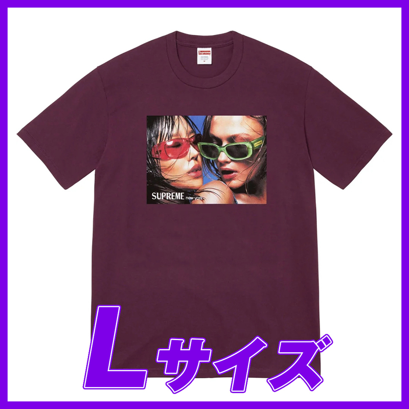 1914　Supreme Eyewear tee(Eggplant) L / シュプリーム アイウェアーTee　エッグプラント　Lサイズ 2023SS