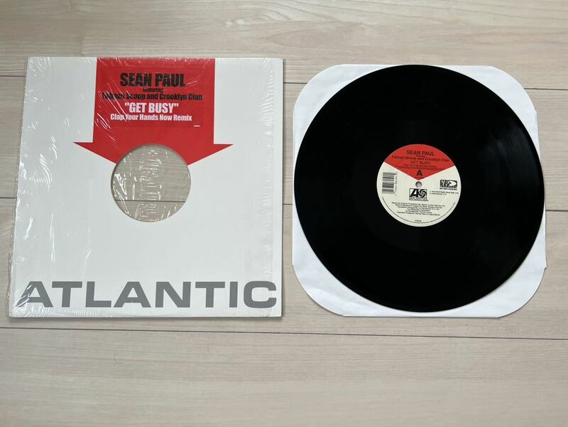【レコード】Sean Paul featuring Fatman Scoop and Crooklyn Clan /Get Busy clap your hands down remix ショーン・ポール