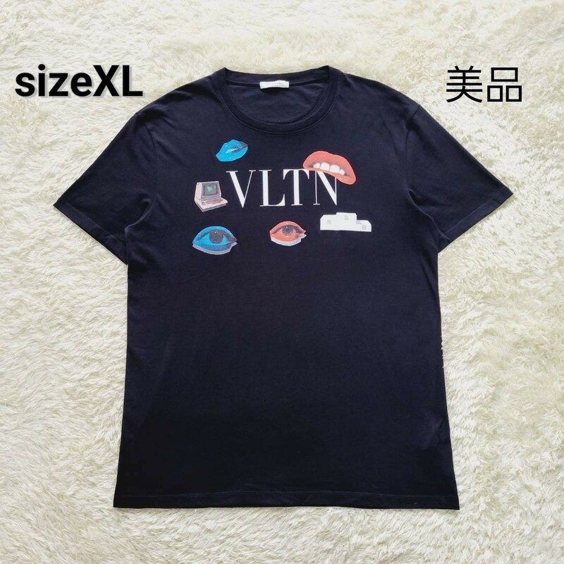 【超希少】Valentino x Emilio Villalba VLTN　Tシャツ　ヴァレンティノ　エミリオ　ロゴ 半袖Tシャツ プリントTシャツ
