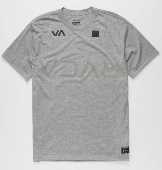 RVCA Big RVCA Banner T-Shirt Heather Grey S Tシャツ