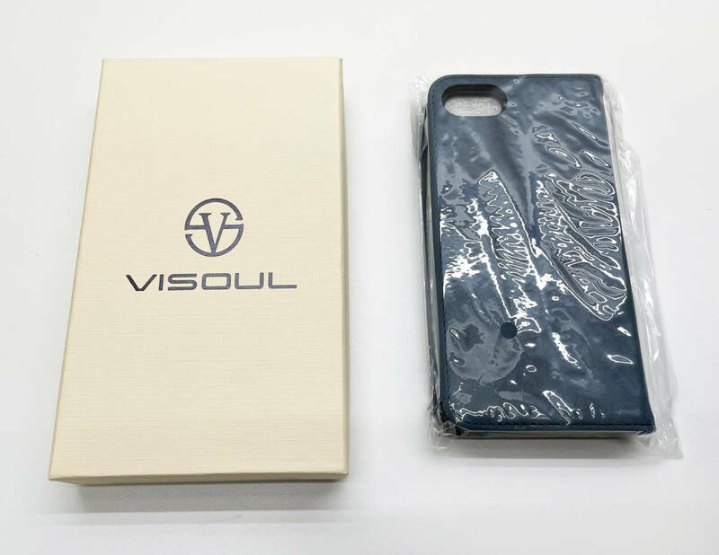 *[3h58] VISOUL iPhone SE 第2 第3世代 手帳型横置スタンド ケース　レザータイプ★ 未使用品