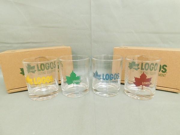 LOGOS　ロゴス　ガラスタンブラー　グラス　コップ　未使用