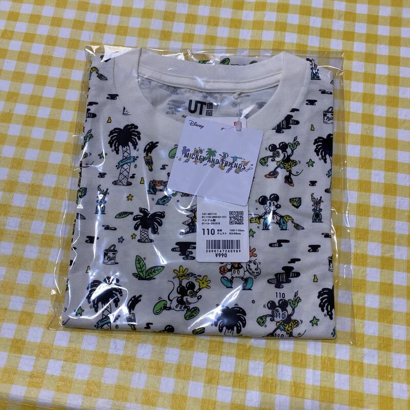 ディズニーミッキー　半袖Tシャツ　110 UNIQLO