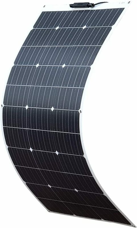 XINPUGUANG ソーラーパネル 100W 12V 単結晶 フレキシブル 柔軟 極薄 軽量 高転換率 太陽光パネル 携帯便利 RV キャンピングカー 船舶