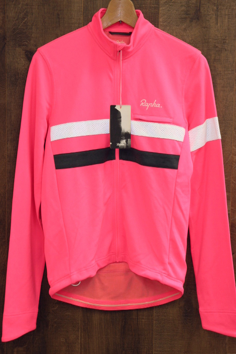 未使用 Rapha (ラファ) Long sleeve brevet jersey / Mサイズ / ピンク / サイクルジャケット ジャージ / 自転車