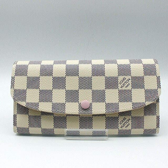 LOUIS VUITTON 　ルイ・ヴィトン ダミエアズール ポルトフォイユエミリー/N41625・ローズバレリーヌ