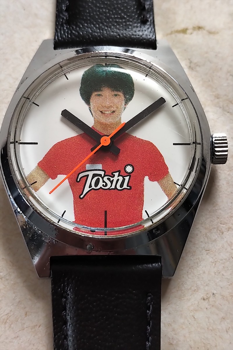 シチズン CITIZEN Q&Q 田原俊彦 Toshi ちゃん 手巻きウォッチ 32mm ジャニーズ事務所 80年代のトップアイドル