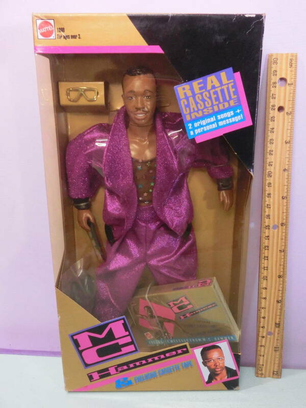 MCハマー MC Hammer 12インチ フィギュア人形 1991 Action figure Doll マテル ラップ ヒップホップ hip hop カセットテープ付き