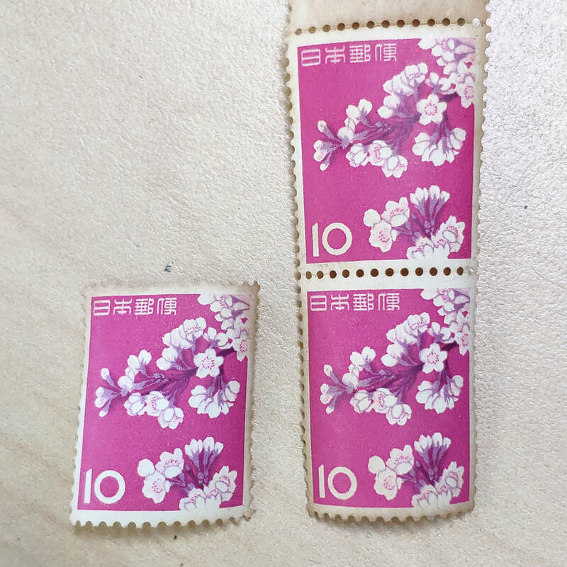 【未使用・3枚セット】普通切手 さくら ソメイヨシノ 10円 桜