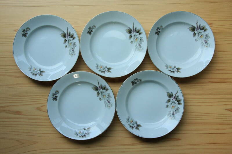 大皿5組セット　TOYO FINE CHINA　昭和レトロ