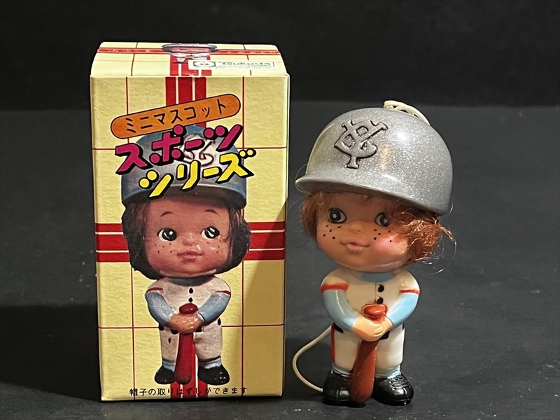 ツクダ ミニマスコット スポーツシリーズ 野球 ソフビ 人形 倉庫品 昭和 レトロ