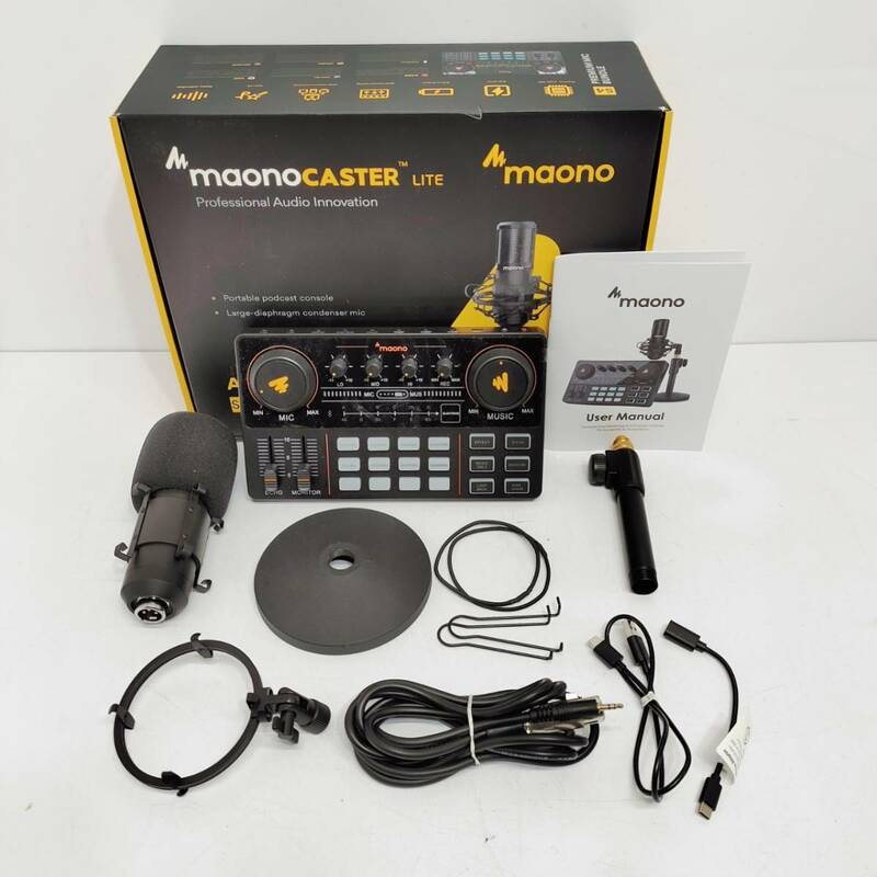 ●動作品 マオノ AU-AM200 オーディオミキサー maono インターフェース Professional Audio Innovation ダイバーシティー受信機 L668