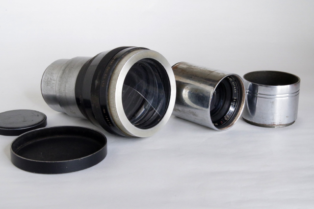 ■レンズ PROSKAR /Cinema Scope ANAMORPHIC ADAPTOR-N/wide screen 31/2inch f:2.0 C ジャンク■