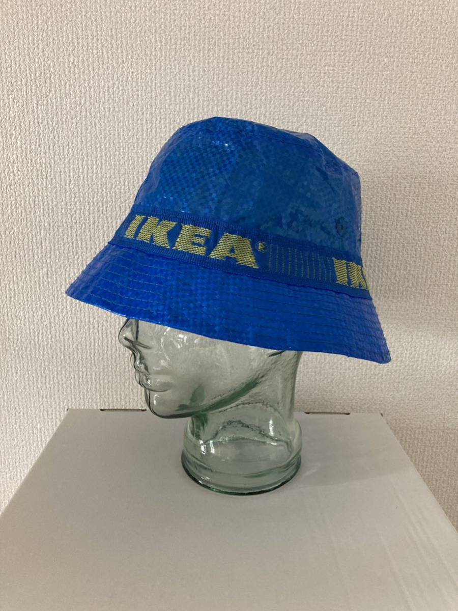 【IKEA】バケットハット L相当 ショップバッグ素材 裏地あり KNORVA イケア アイキア 限定品 