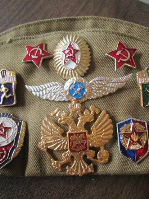 実物貴重！ロシア軍　制帽　ヴィンテージ　ソ連ソビエト /70's80'sオリジナル共産主義ミリタリードイツ軍イギリス米軍古着東欧秘密結社