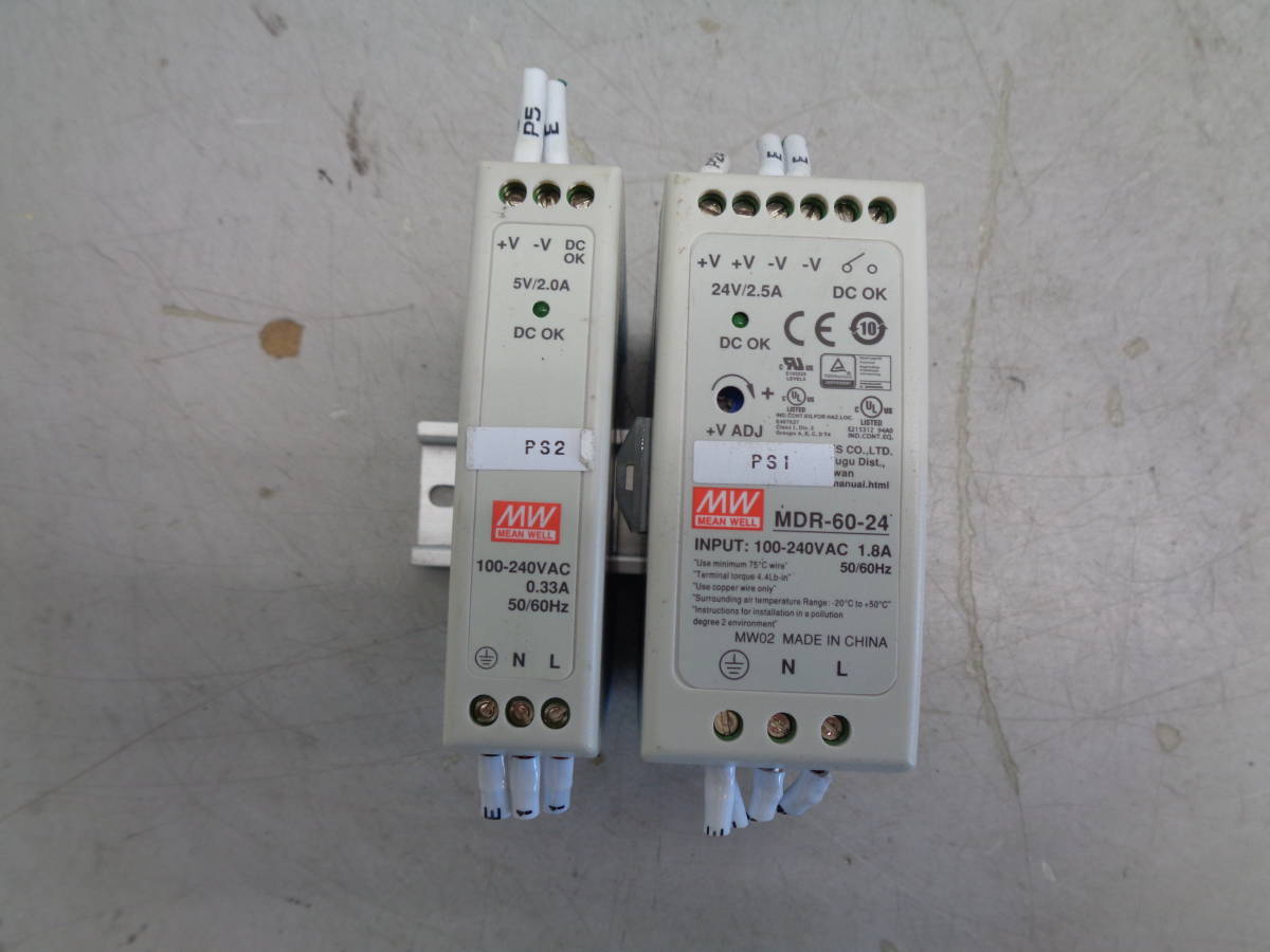 MK7959 MDR-60-24 / MDR-10-5 MEAN WELL電気的接続: 端子台