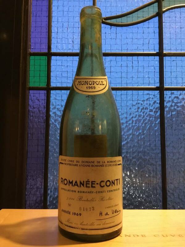ワイン 空き瓶 ヴィンテージ'６９　ロマネ コンティ 偉大なヴィンテージ