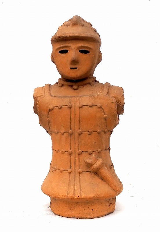  埴輪　はにわ　短甲の武人　人形　中古品　高さ34cm　置物　インテリア　