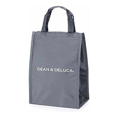 DEAN&DELUCA クーラーバッグ グレーM 新品 保冷バッグ ファスナー付き コンパクト お弁当 ランチバッグ 未使用品