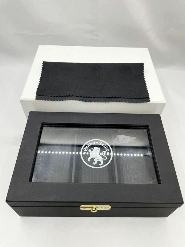 未使用品　グランドセイコー 特製ボックス　ブラック　時計BOX 3本用　非売品 時計ケース GRAND SEIKO 60周年　スプリングドライブ　箱
