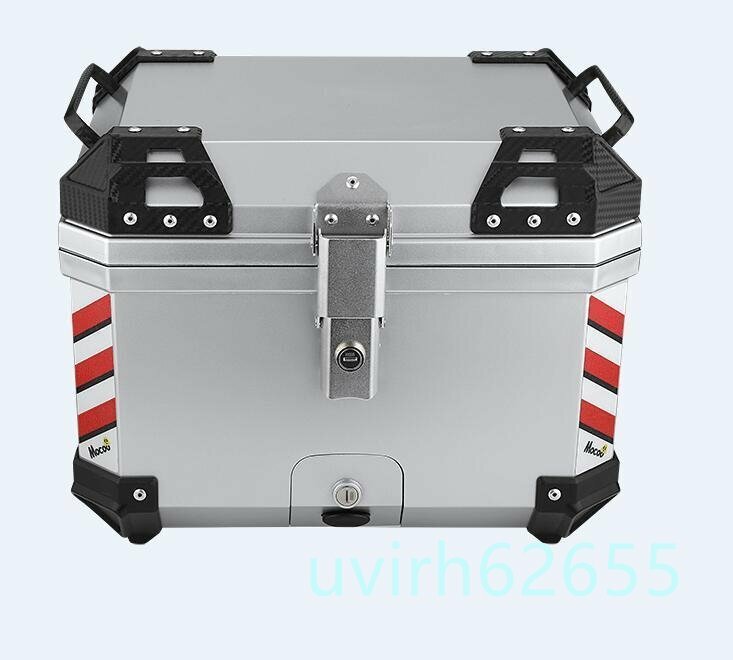 品質保証■リアボックス 45L ブラック トップケース 大容量 ツーリング バックレスト装備 持ち運び可能