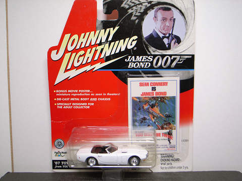 JOHNNY LIGHTNING ≒1/64 トヨタ 2000GT 007劇中車オープン仕様 希少美品