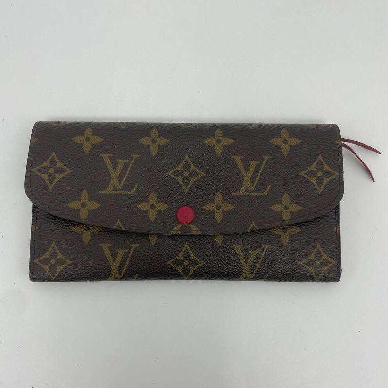 LOUIS VUITTON ルイヴィトン M60697 モノグラム ポルトフォイユ エミリー 二つ折り 長財布 ウォレット ブラウン系 CA0130