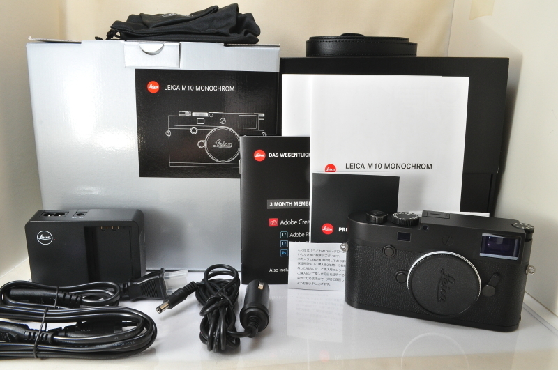 ★★極上品 Leica M10 Monochrom 40.0MP Digital Rangefinder Camera - Black w/Box♪♪#5534