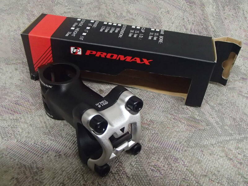 PROMAX / DA-751NCステム 31.8mmハンドルクランプ 75mm ブラック/シルバー