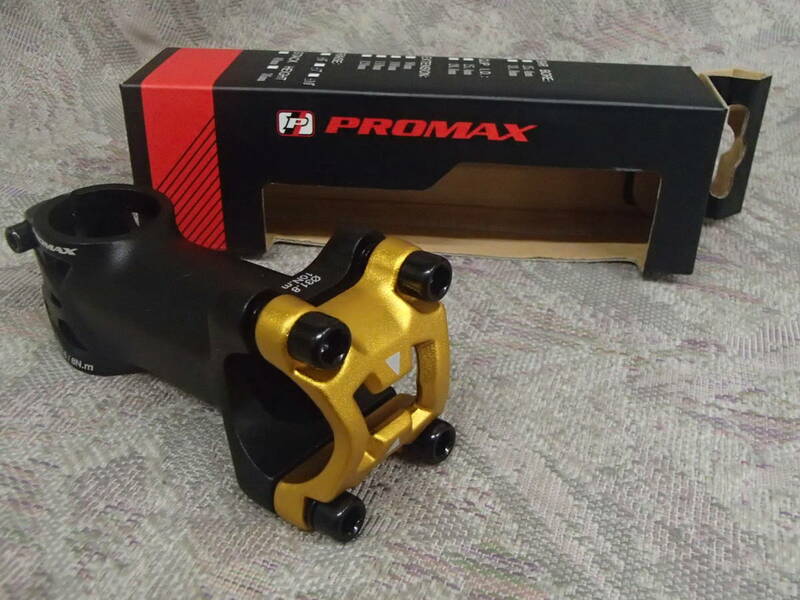 PROMAX / DA-751NCステム 31.8mmハンドルクランプ 90mm ブラック/ゴールド
