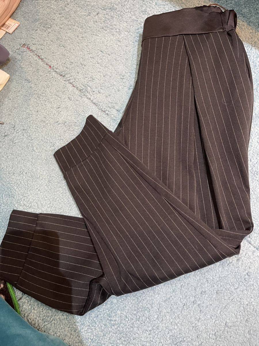 新品　訳あり品　ストライプジョグパンツ　M〜Lサイズ　黒