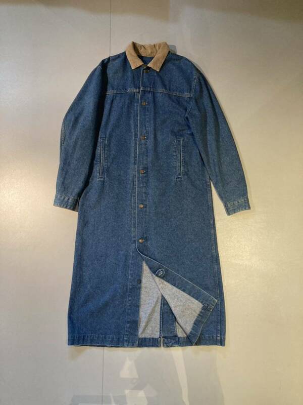 90s Levi’s denim balmacaan coat “75070-8514” made in USA 90年代 リーバイス デニム バルマカーンコート デカパッチ アメリカ製