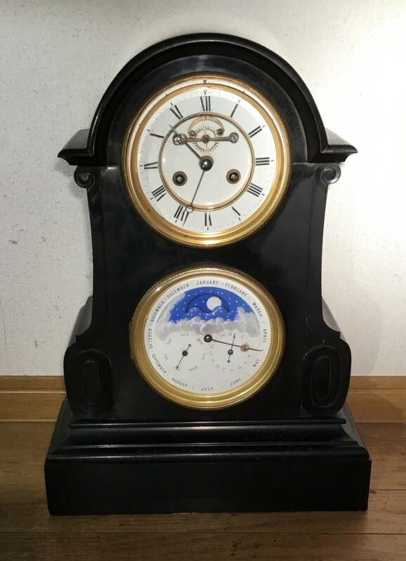 ☆ アンティーク 永久カレンダー置時計 フランス製 １９００年頃