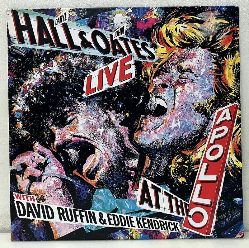 M41304▲国内盤 Daryl Hall & John Oates/Live at the Apollo LPレコード ダリルホール/ジョンオーツ/エディケンドリック/デビッドラフィン
