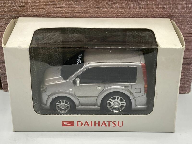 即決有★プルバックカー DAIHATSU ダイハツ ムーヴ MOVE カスタム L150系 シルバー 銀 ドライブタウン★ミニカー