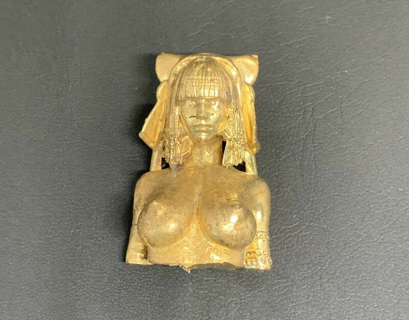 レア　ビンテージ　クレオパトラ　セクシー　オブジェ　置物　銅製　希少品　美女　エジプト　女神　ヌード　セクシーガール