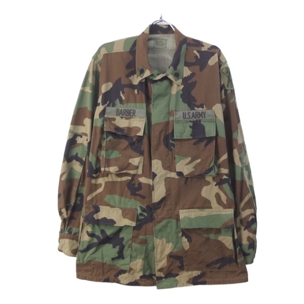 米軍　 ウッドランドカモ BDU シャツジャケット MR 98年 実物 ミリタリー シャツ [9017413]