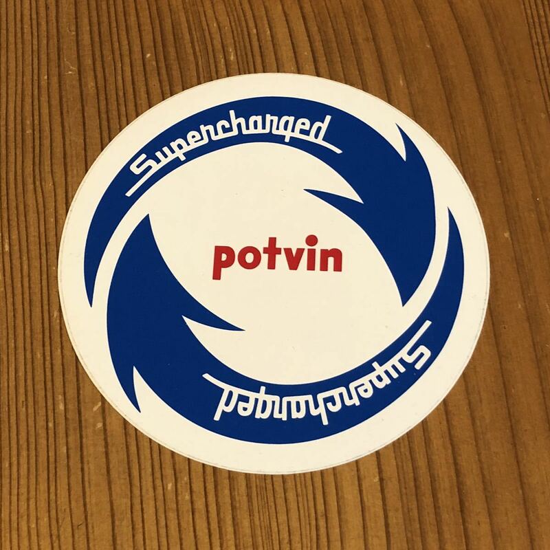 POTVIN Supercharged Sticker デカール シール ステッカー mooneyes ムーンアイズ マニアの方に！