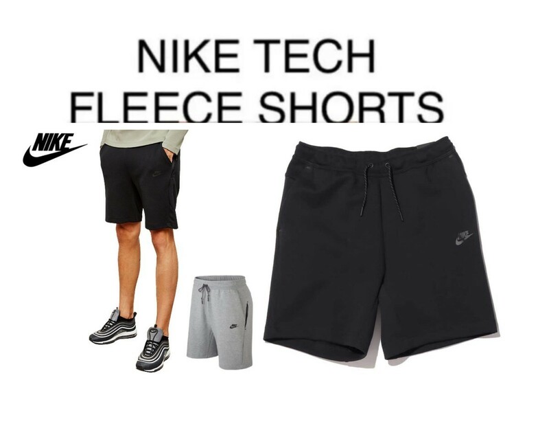 新品2XLサイズ NIKE TECH Fleece Short ナイキ テック フリース ショートパンツ [CU4504-black]