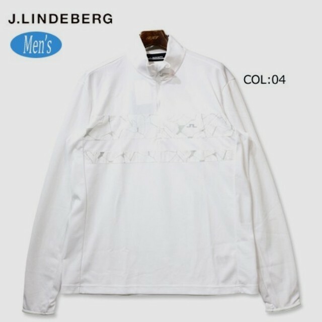 新品ジェイリンドバーグ J.LINDEBERG 071-34312 メンズ 長袖 ハーフジップシャツ ストレッチ ゴルフウェア 柔らかい肌触り 定価￥20,900