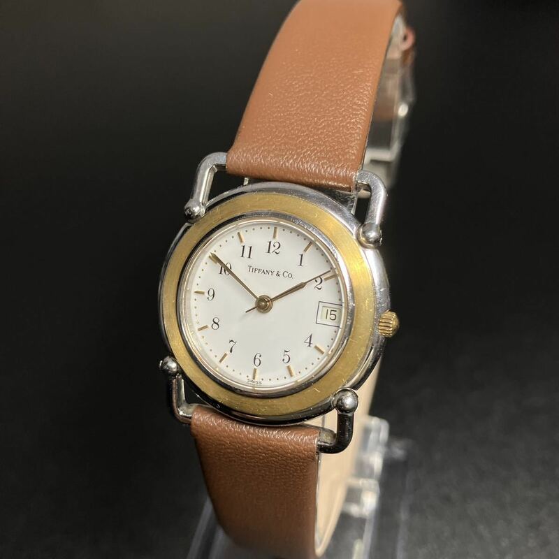 【可動 正規品】ティファニー レディース 腕時計 希少バルトレー　ダブルネーム 18K Tiffany 【2212Ti2】