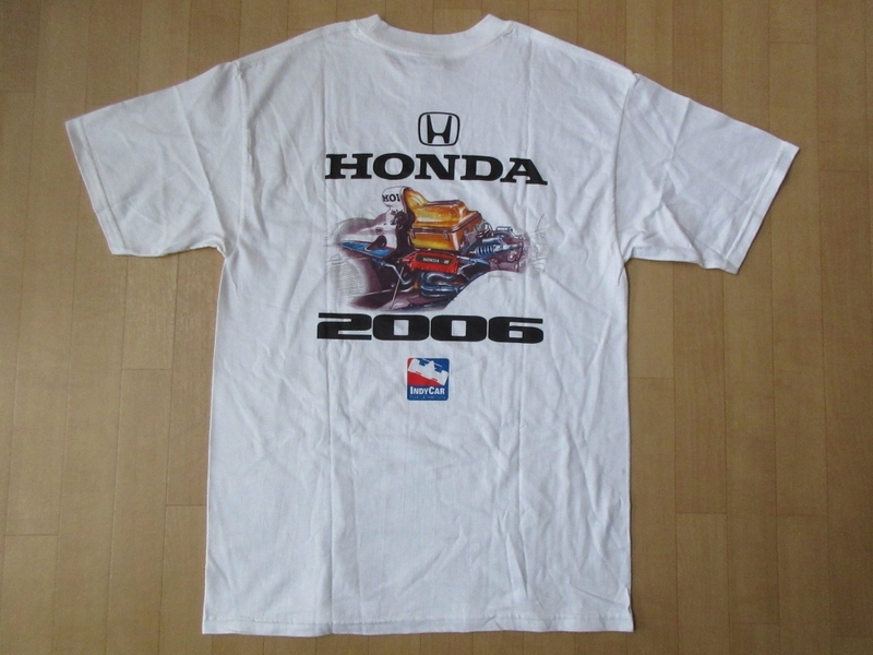 ホンダ 2006 IndyCar Series Honda Indy V8 エンジン Tシャツ M 白 インディカー シリーズ F1 ペンスキー レーシング Penske Racing チーム