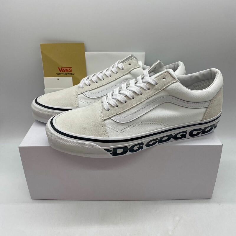 【29cm】CDG VANS OLD SKOOL WHITE コムデギャルソン バンズ オールドスクール ホワイト (VN0A4P3XQLZ) 4320