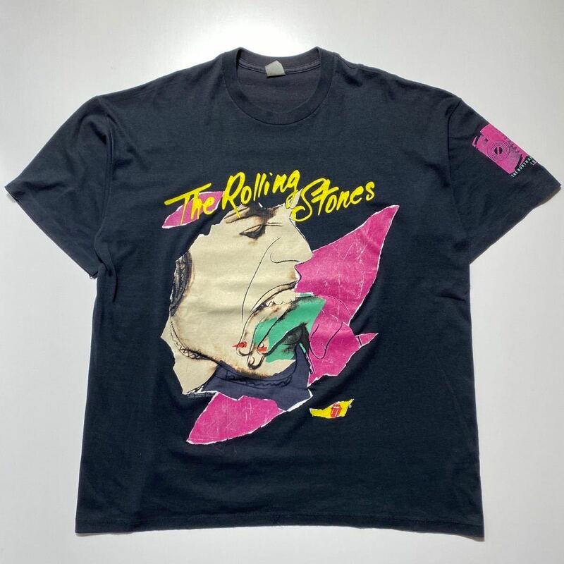 【XL】80s 90s Vintage The Rolling Stones Band Tee 80年代 90年代 ヴィンテージ ザローリングストーンズ バンド Tシャツ G1652