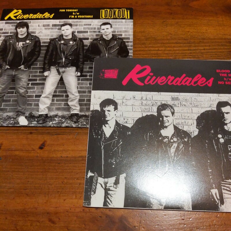 自宅保管未使用品　7inch Riverdales 90's 2枚セットPunk Power Pop　　ラモーンズ