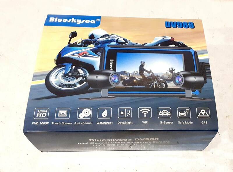 【新品未使用品】Blueskysea DV988 バイク用ドライブレコーダー オートバイドライブレコーダー