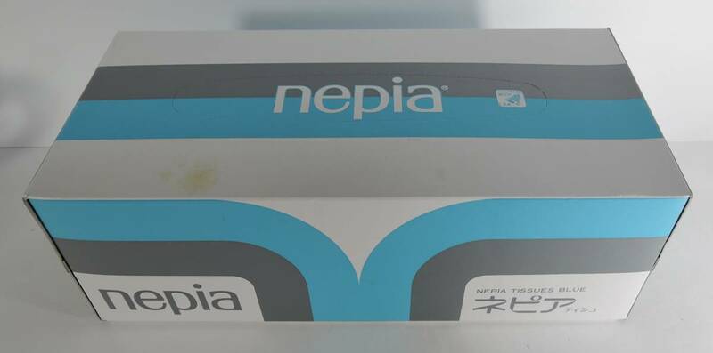 ☆00L　昭和レトロ■nepia　ネピア　ティッシュペーパー　ブルー■未使用