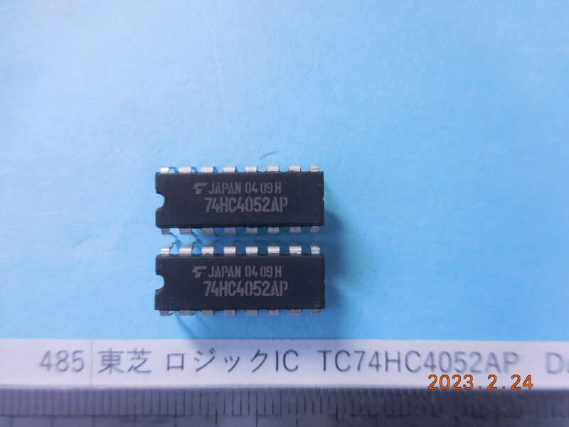 東芝 ロジックIC TC74HC4052AP Dual 4-Channel Analog Multiplexer/Demultiplexer 8個１組 #485